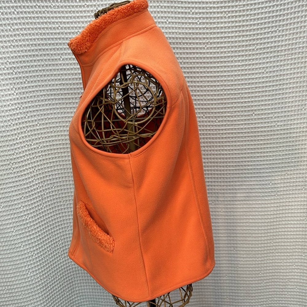 Coldwater Creek Women’s Outerwear Vest. EUC.  Size Medium. Tangerine Fleece. - Picture 3 of 8